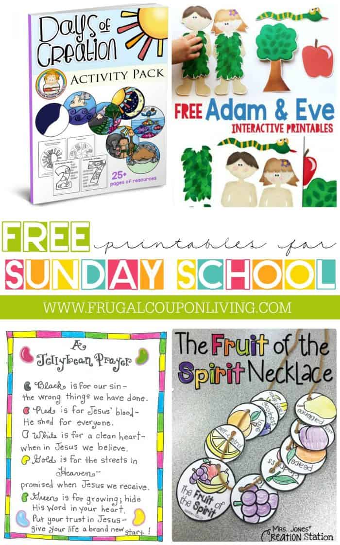 Free Sunday School Printables