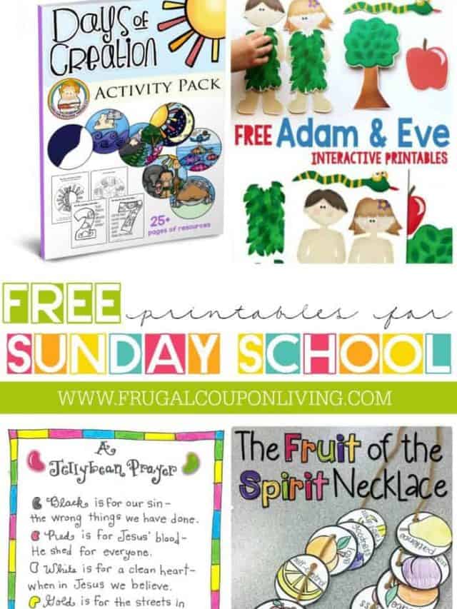 FREE SUNDAY SCHOOL PRINTABLES YOU CAN USE NOW