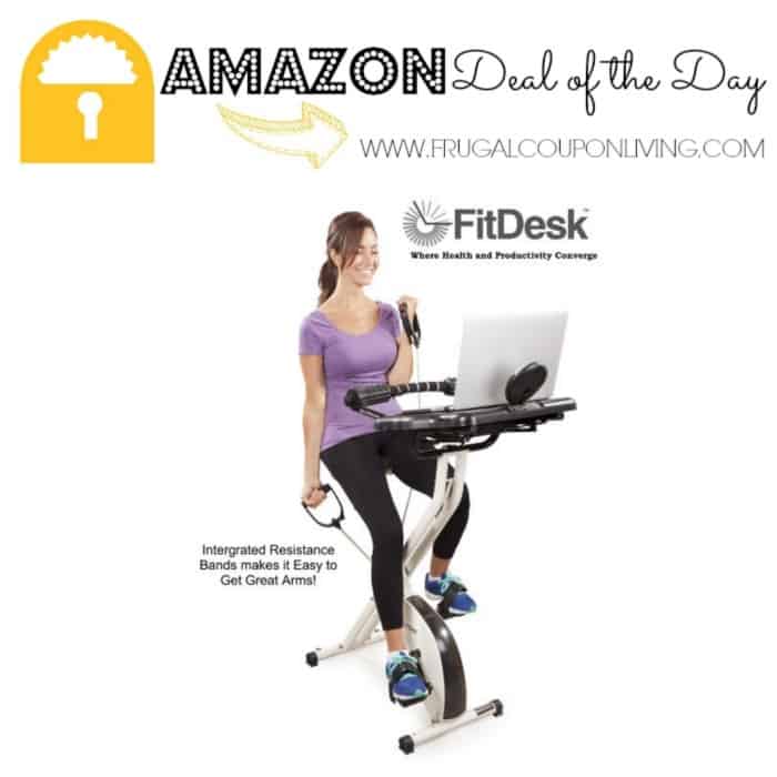 Amazon Deal Of The Day Fitdesk 2 0 Desk Exercise Bike With