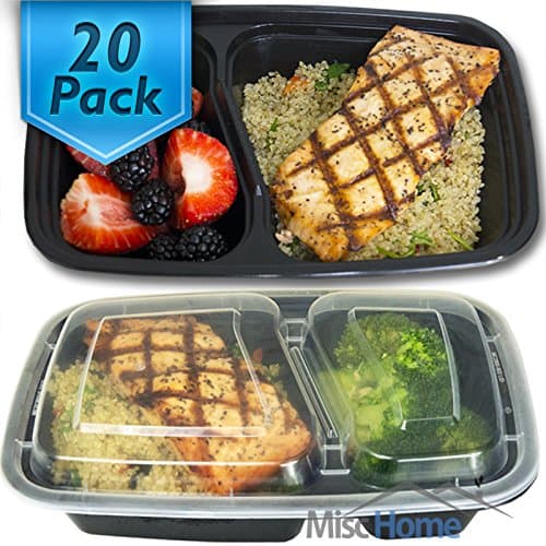 set of 20 meal prep containers