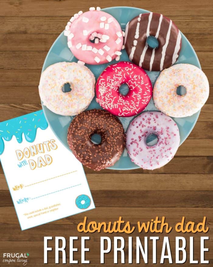 Free printable doughnuts with dad