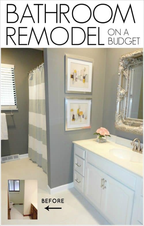 Remodeled Bathroom  Ideas  Inspiring Makeovers on a Budget 