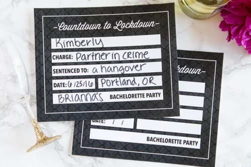 Bachelorette Party Printable