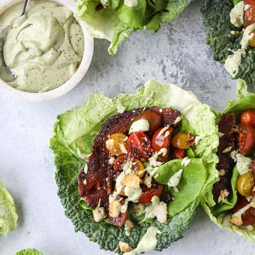 BLT lettuce wraps-keto diet recipes