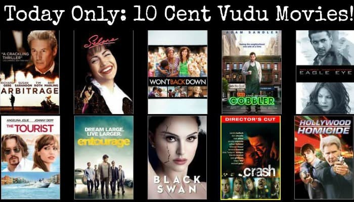 10 cent Vudu movie rentals