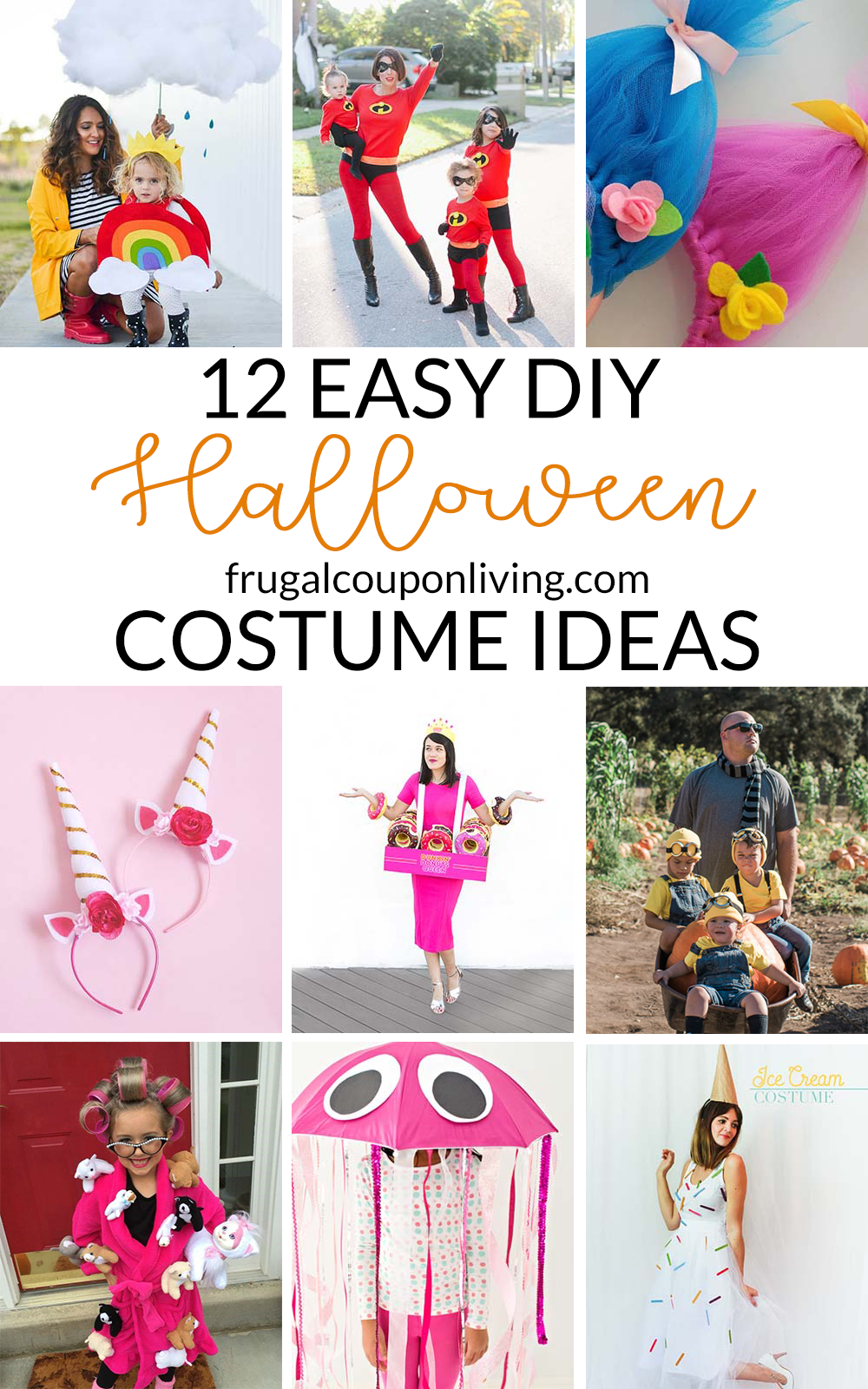 12 Easy  DIY  Halloween  Costume  Ideas  for Everyone