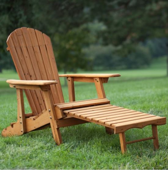 Coral Coast Big Daddy Reclining Tall Wood Adirondack Chair