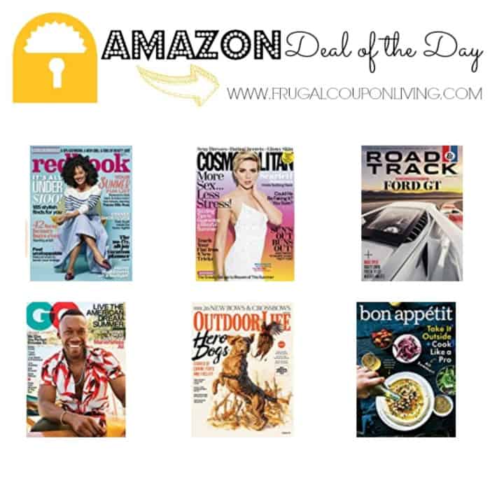 Amazon Deal of the Day Print and Digital Magazine Subscriptions as low