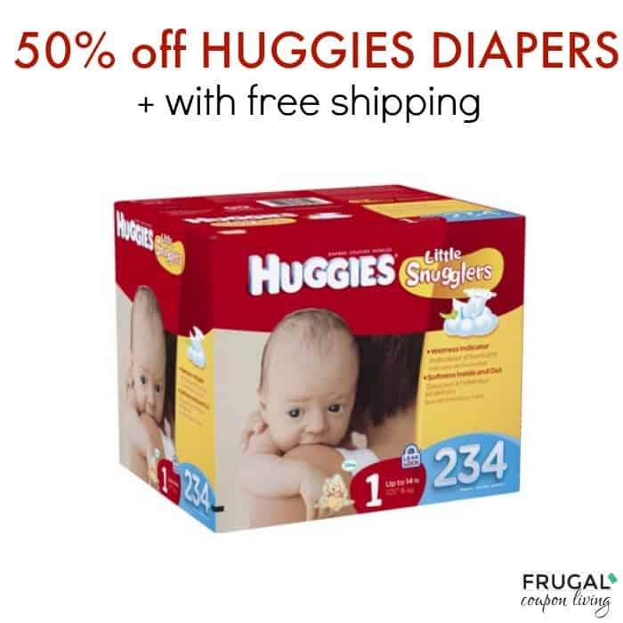 Prime Day Baby Deal | Huggies Diapers 50% off