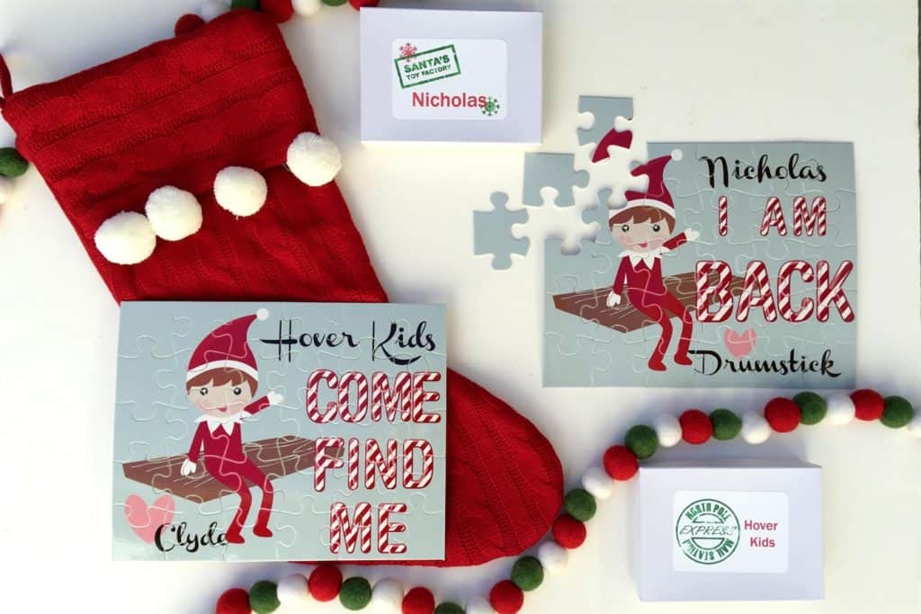 personalized elf puzzle