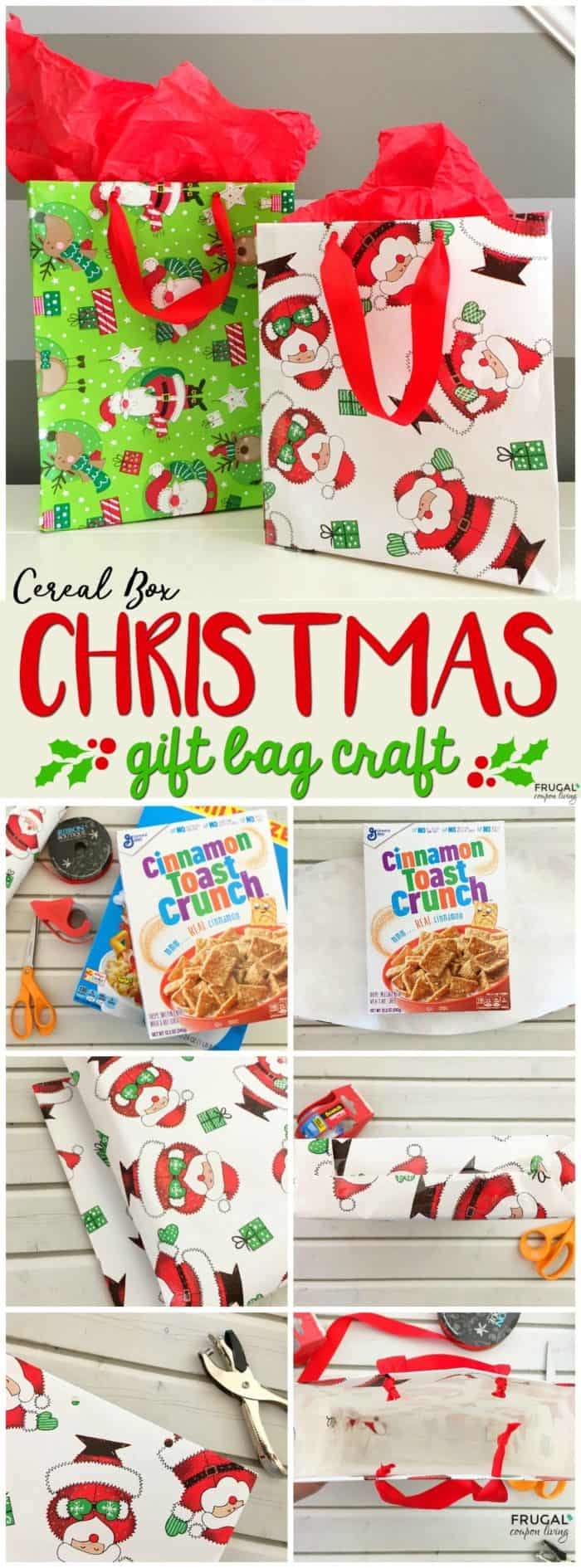 Cereal Box Gift Bag Christmas Craft