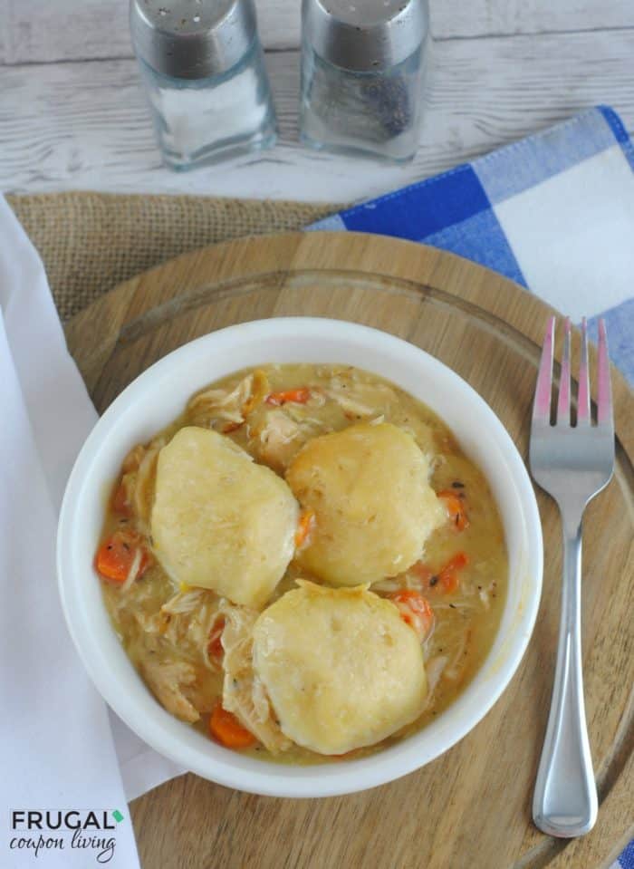Easy Slow Cooker Chicken and Dumplings with Refrigerated Biscuits