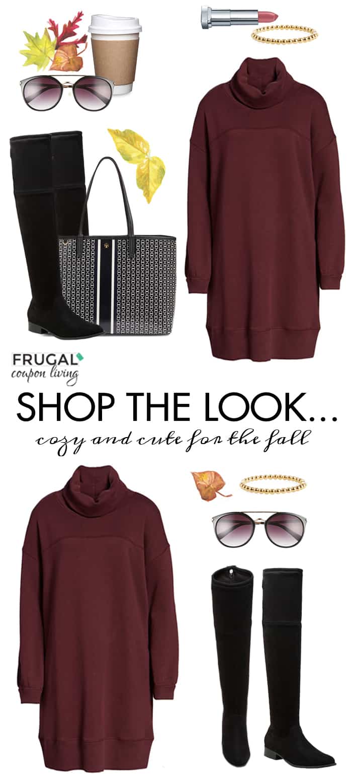 Frugal Fashion Friday Fall Sweater Dress Outfit