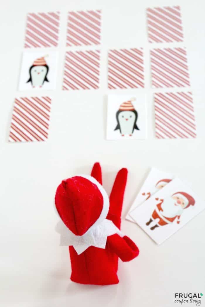 Elf on the Shelf Matching Game + Elf on a Shelf Ideas with Games