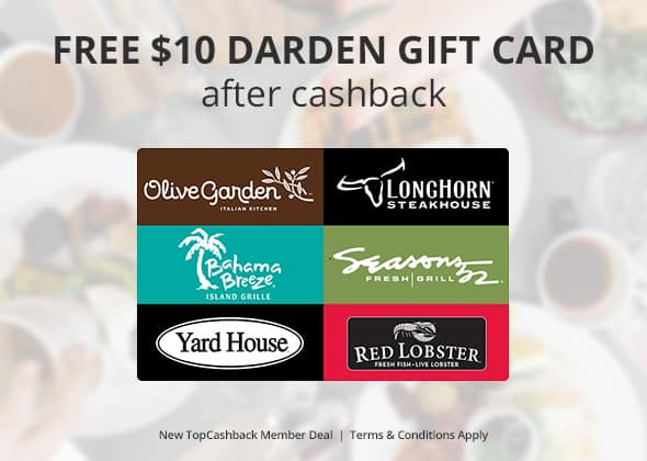 Free 10 Olive Garden Or Red Lobster Gift Card