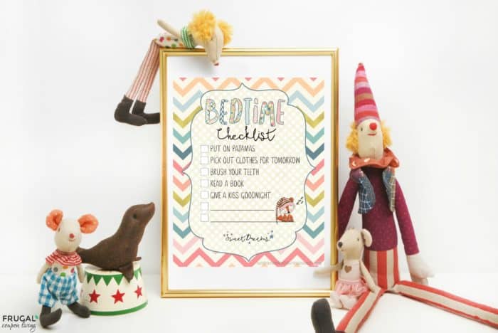 Bedtime Checklist Printable