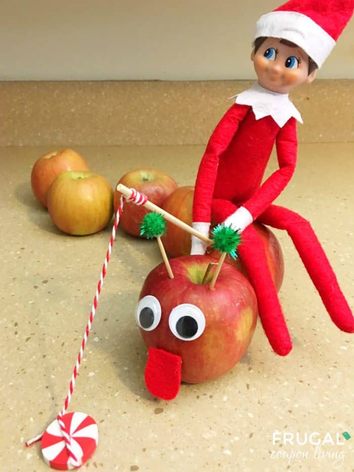 Worm Elf on the Shelf Apple Idea