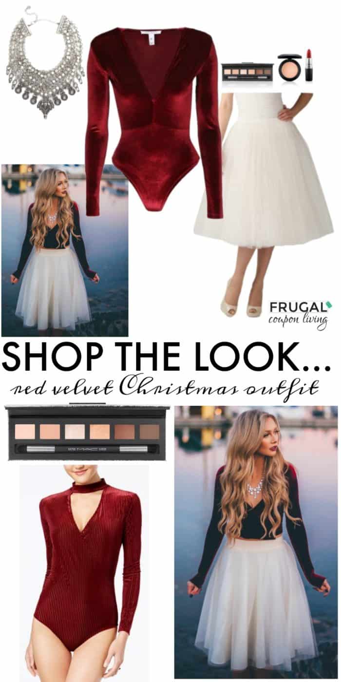 Frugal Fashion Friday Red Velvet Christmas Outfit