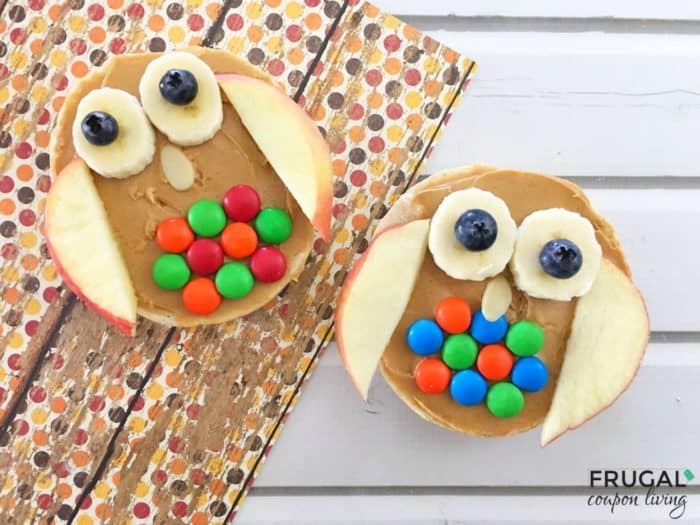 Kids Healthy Snack Creative Owl Bagel Food Craft