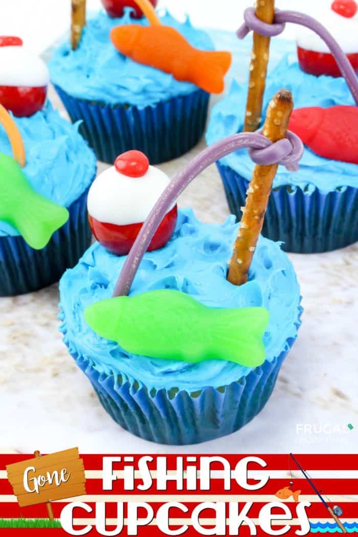 Fishing Cupcakes - Father's Day Dessert