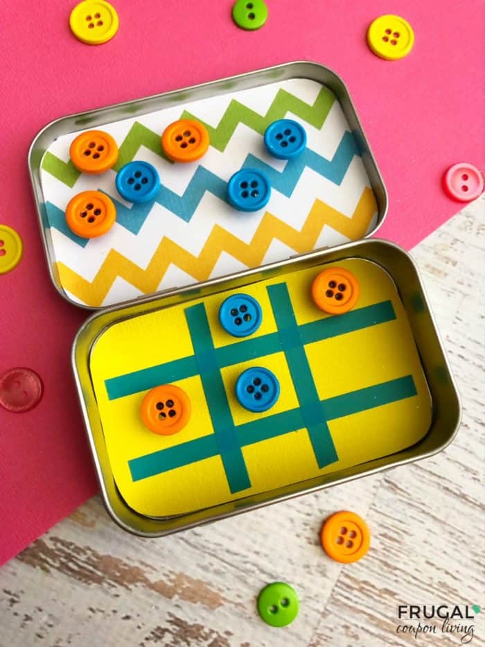 Altoid Tin Craft Ideas DIY Tic Tac Toe Travel Game for Kids
