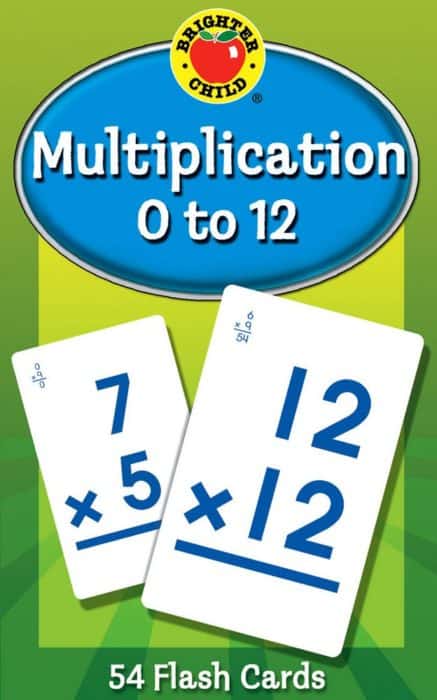 Brighter Child Multiplication 0 to 12 Flash Cards