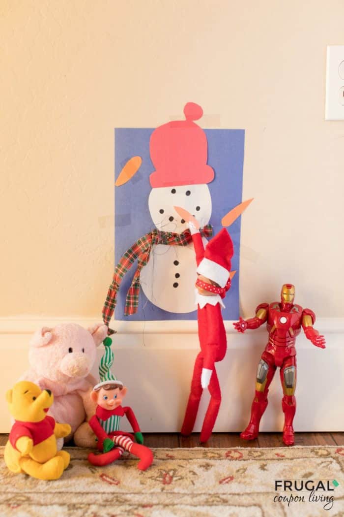 Pin the Nose on the Snowman Elf on the Shelf
