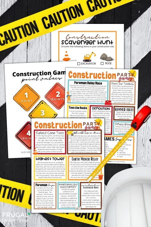 Construction party Games