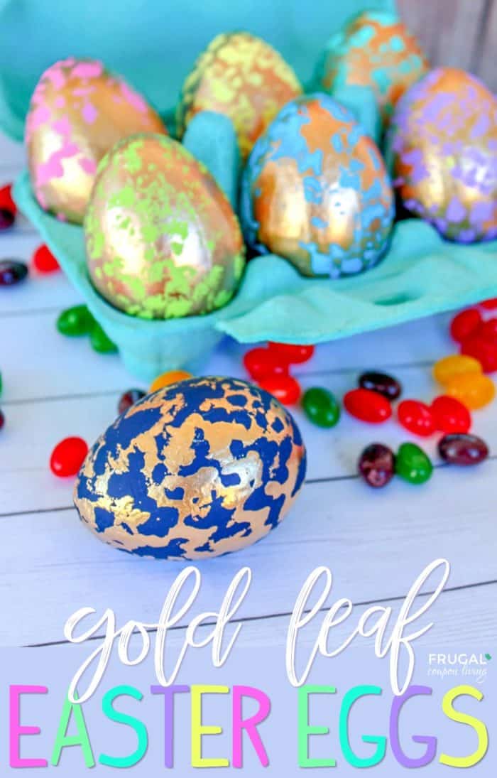 How to Make Gold Leaf Easter Eggs
