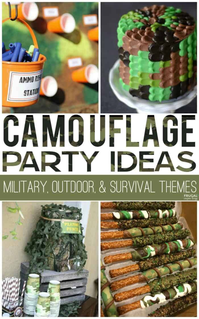 Camouflage Camo Birthday Party Ideas