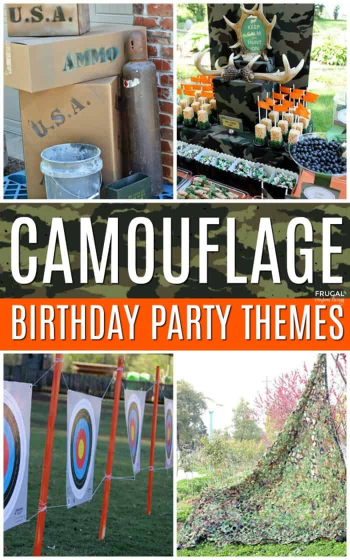 Camouflage Birthday Party Ideas