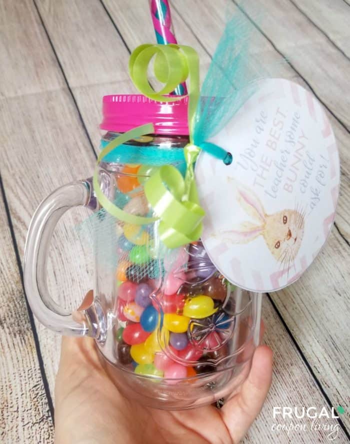 Mason Jar Jelly Beans Gift with Printable