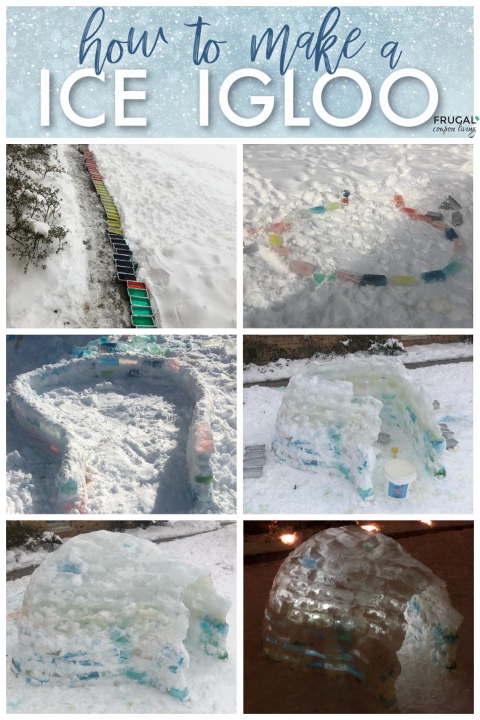 Photo directions of How to Make An Igloo using ice blocks