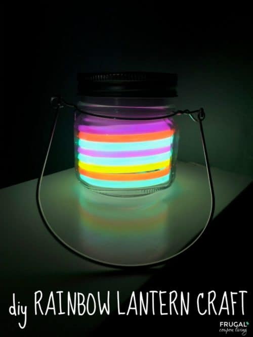 rainbow lantern craft