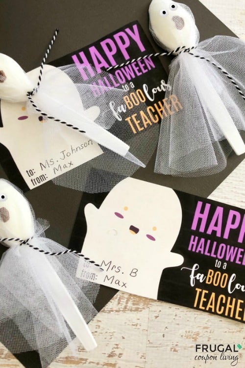 Teacher Halloween Gift Idea and Printable Gift Tag