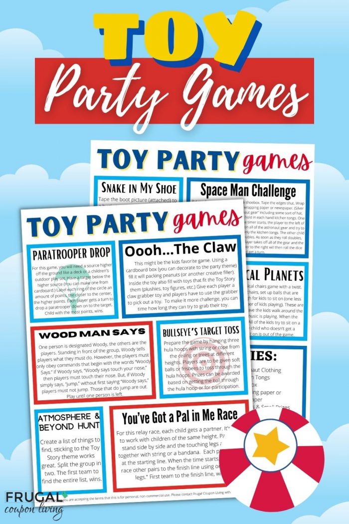 Toy Story Party Games