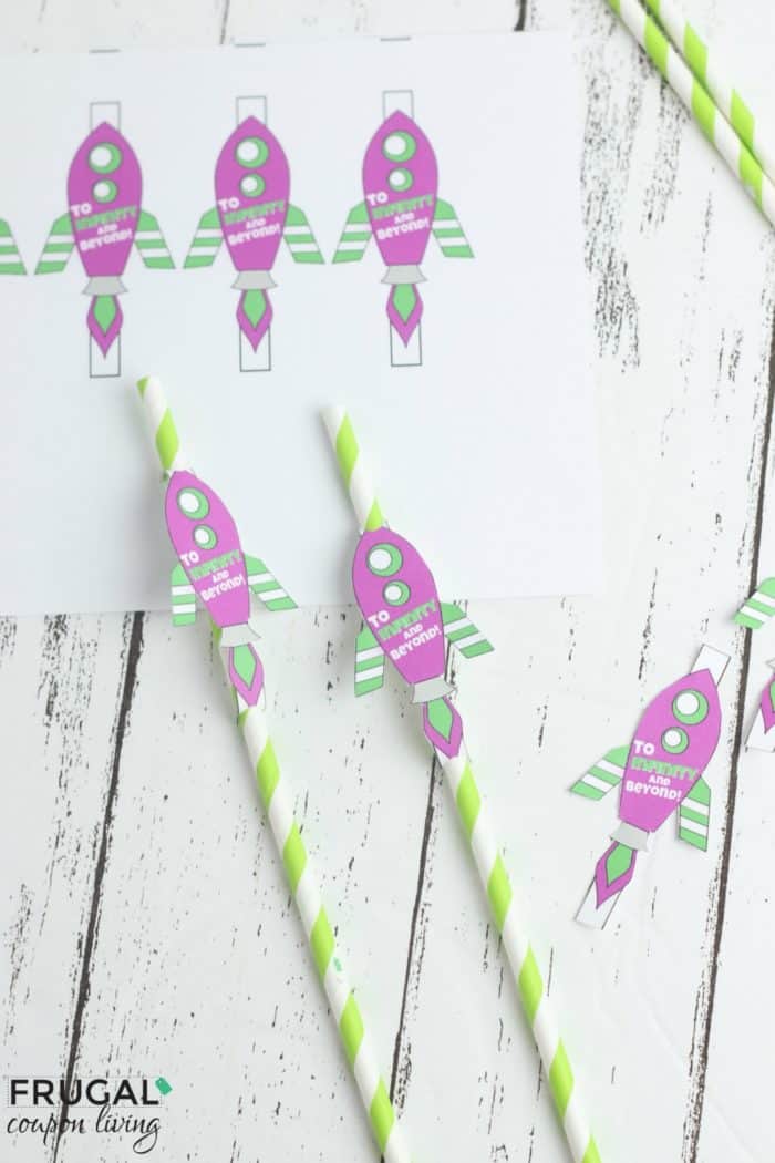 Toy Story Party Decor Straw Toppers