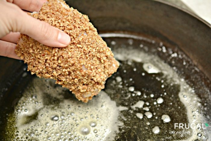 Pecan-Crusted Fish in Skillet