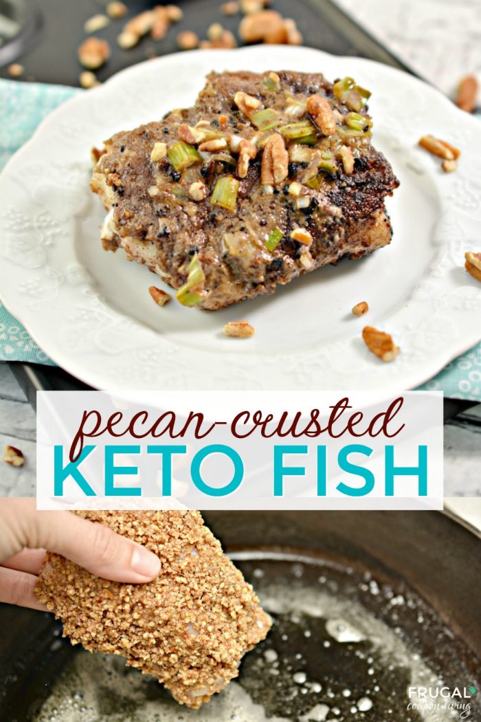 Pecan-Crusted Fish Keto Recipe with Cajun Cream Sauce