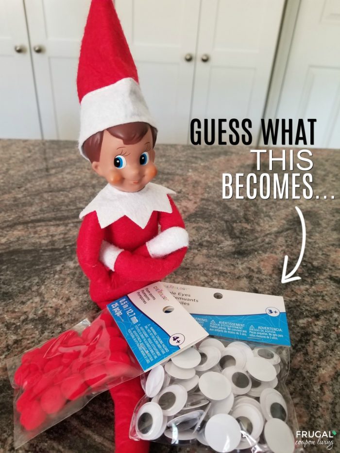 Elf on the Shelf Ideas with Eyes Rudolph Family Craft