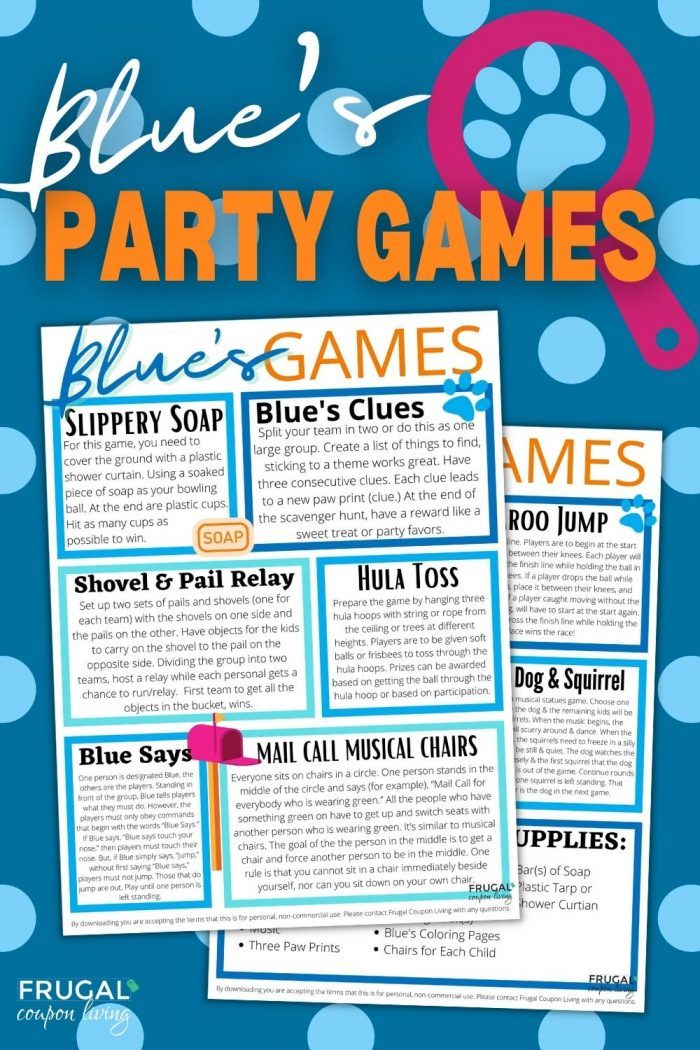 Blue's Clues Birthday Party Games