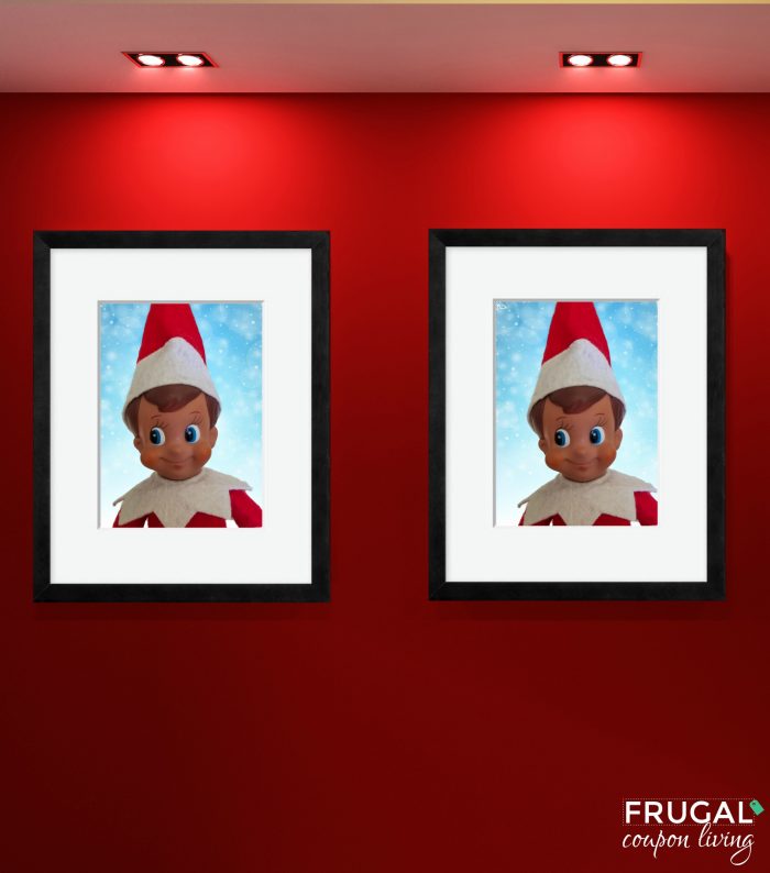 Elf on the Shelf Portrait Photo Gallery Wall Frames
