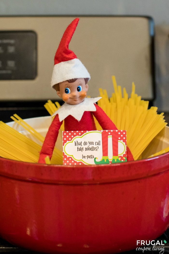 Funny Elf on the Shelf Idea and Printable