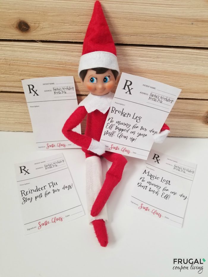elf on the shelf doctor's note