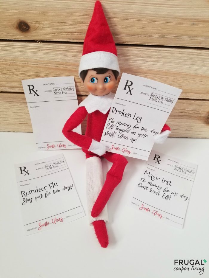Printable Elf on the Shelf Prescription Notes from the Doctor