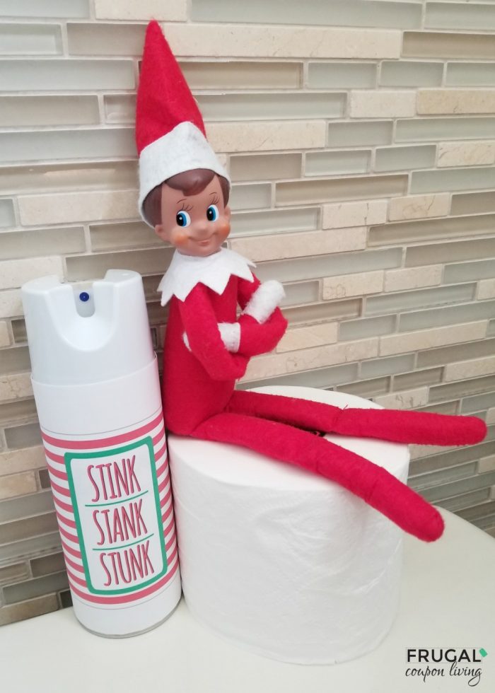 Elf on the Shelf Joke Stink Stank Stunk Spray Printable