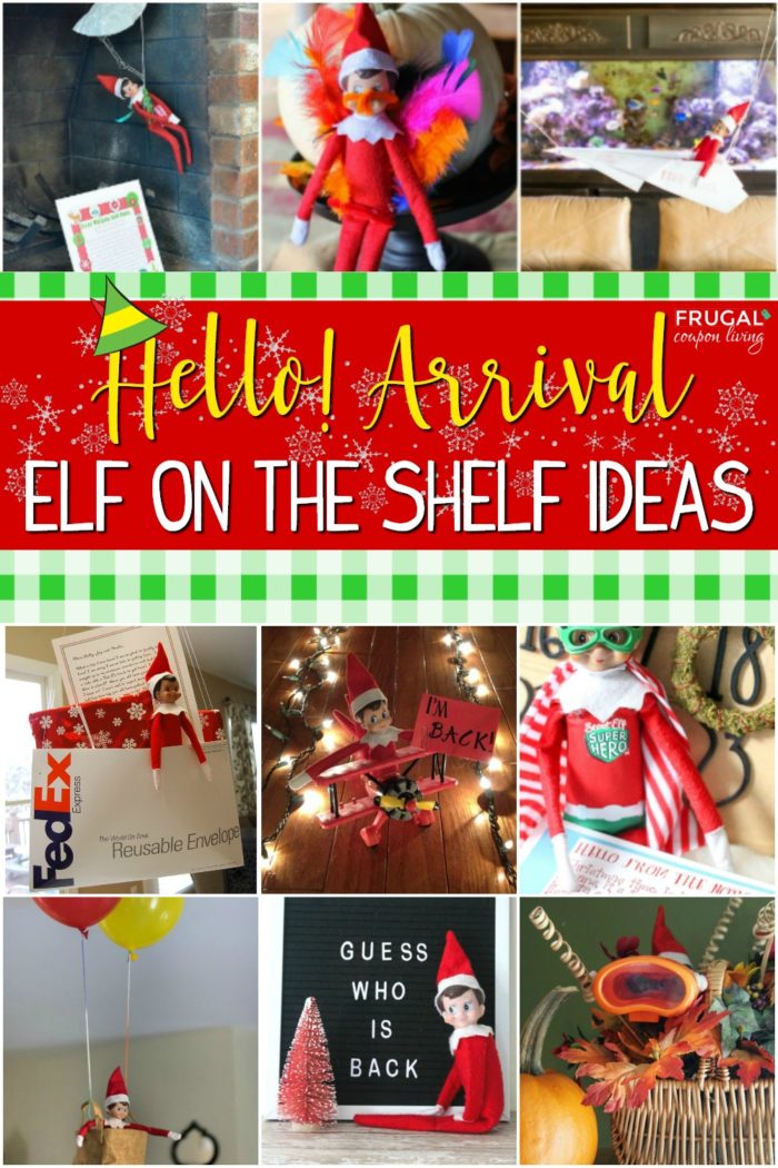 Elf on the Shelf Ideas for Arrival