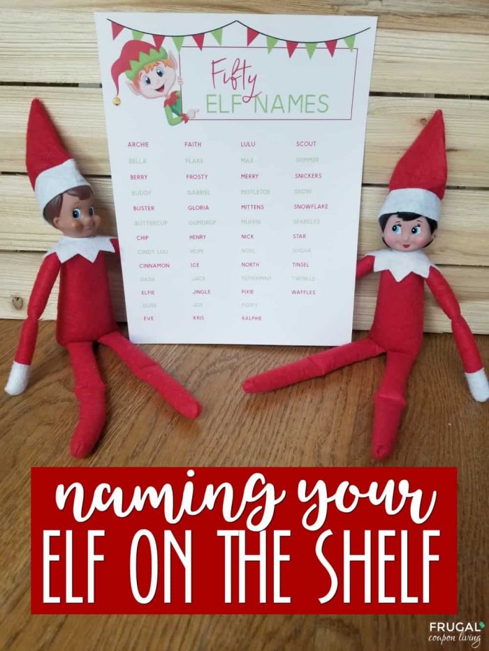 Fifty Elf on the Shelf Names Printable List