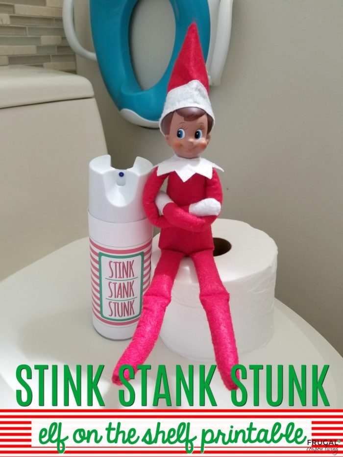 Elf on the Shelf Ideas Stink Stank Stunk Spray Printable