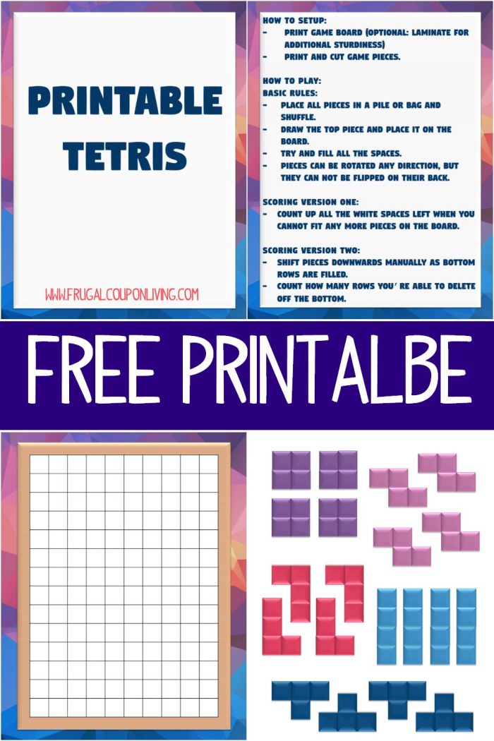 Printable Tetris Game Directions